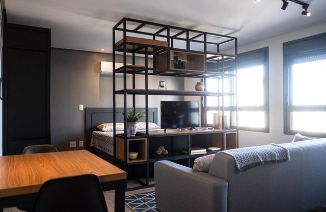 Studio moderno no Parque Una com vaga de garagem