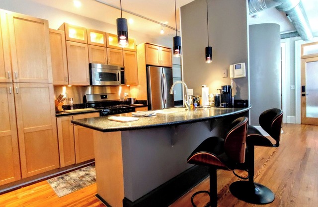 Studio with a View and Deck Overlooking Downtown Evansville