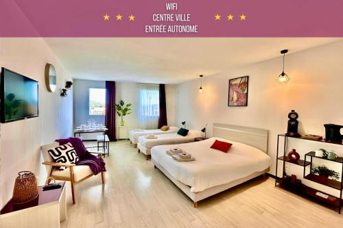 " Studio Zen Lourdes " 4 personnes - Wifi - Centre
