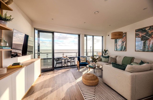 Stunning Beach Front Apartment with secure Parking