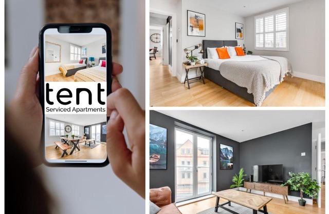Stunning City Centre Two Bedroom Apartment With Free Parking at Tent Serviced Apartments Staines