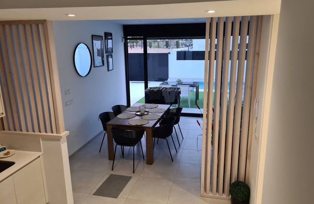 Stylish, modern villa with private pool, within walking distance of the beach