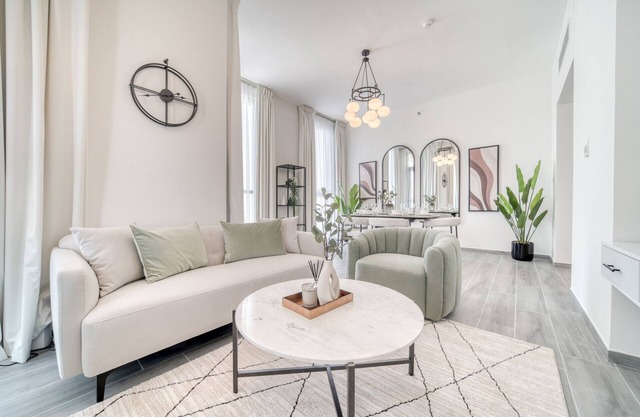 Suave 2BR w/Assistant’s Room at Mesk 1 Midtown Dubai Production City by Deluxe Holiday Homes