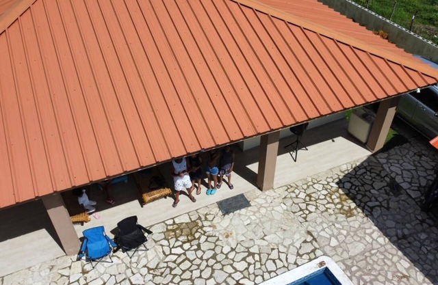 Sunflower village in the jarabacoa mountains near the river