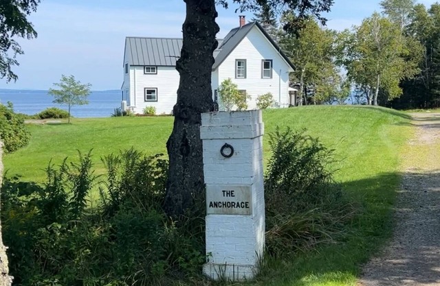 The Anchorage, an oceanfront home with two private beaches on Islesboro Island
