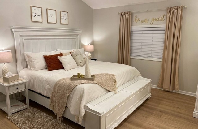 The Landing Zone.n Comfortable and cozy three bedroom with two car garage.