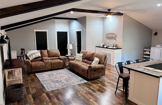 The Loft is a charming barndominium-style guesthouse near Lake Chickamauga.