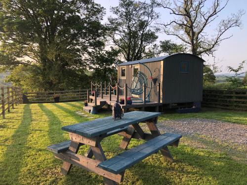 The Peacock Shepherds Hut at Hafoty Boeth
