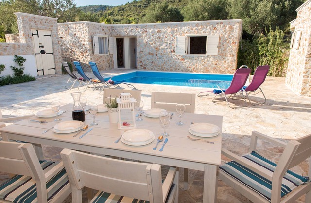 The picturesque stone holiday house with private pool