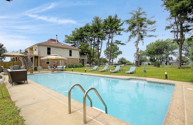 The Private Pool is OPEN with Bay Views & Steps from The Kentmorr Beach Bar and Grill