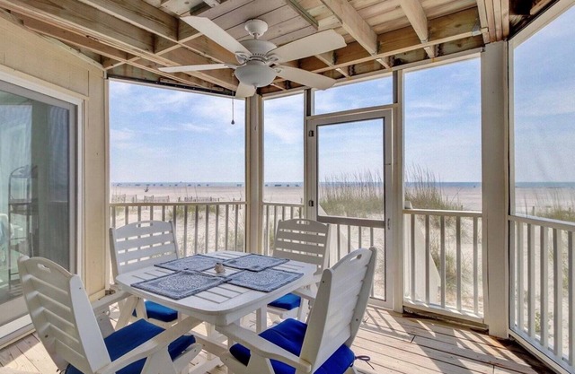 The Sandcastle|104 F Port O Call | Walk Off Porch onto the Beach|All New|Oceanfront|Renovated|Per.