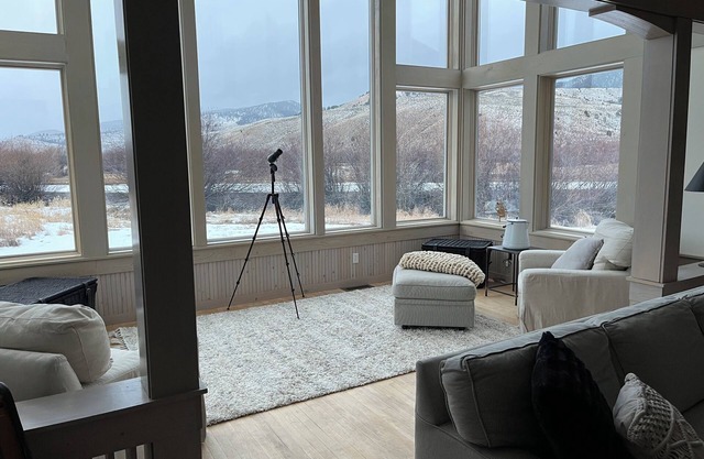 The Trout House, on the Big Hole River.