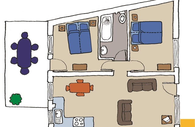 The Warren apartment ground floor