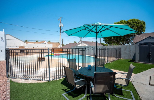 The Yuma White Modern Pool Home