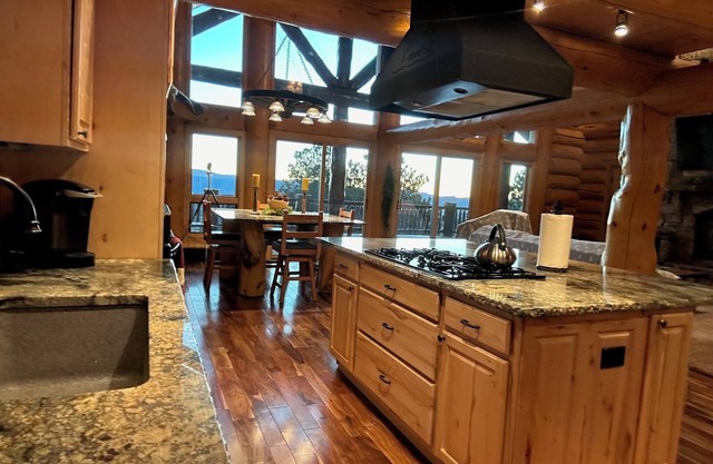 This breathtaking view and home is sitting w/a birds eye view of Pike's Peak.