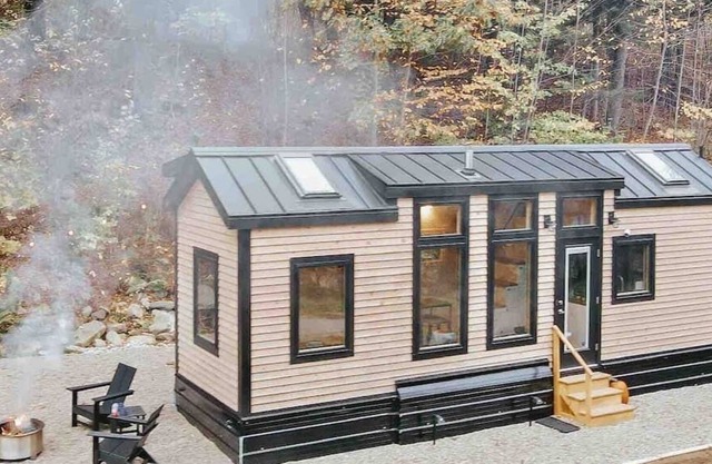 This tiny house is a 1 bedroom(s), 1 bathrooms, located in Chester, VT.