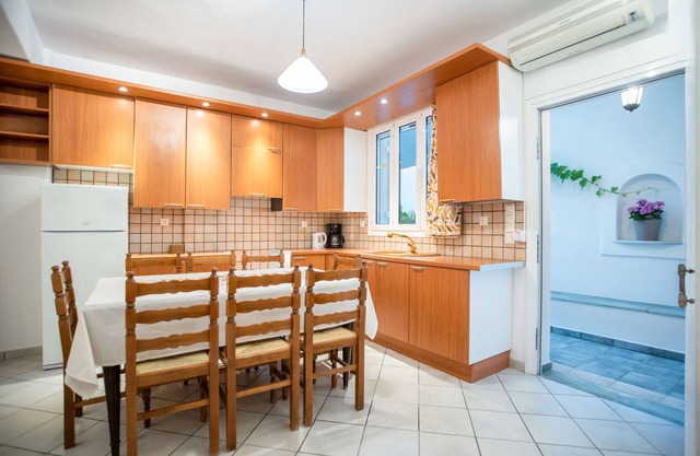 Three - Bedroom Apartment without Kitchen (7-9 Adults), First Floor, near beach.