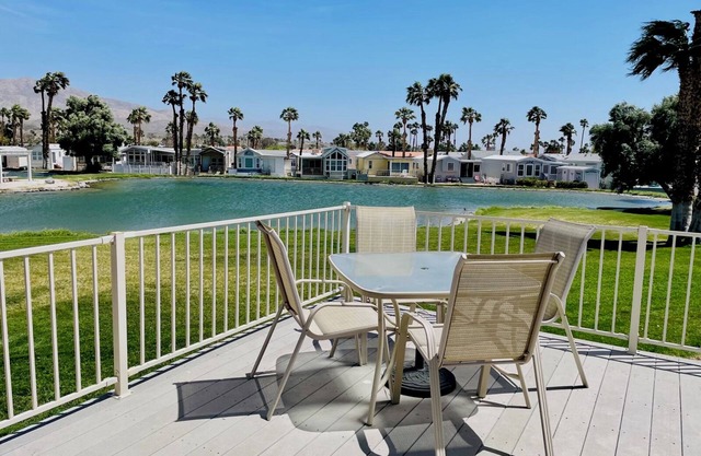 Tiny Home Desert Hot Springs Resort Lakeview Pools fitness room, WiFi