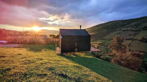 Tiny House de Madera con Vista Panoramica