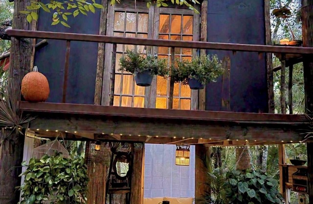 Tiny Off Grid TREEHOUSE with AC