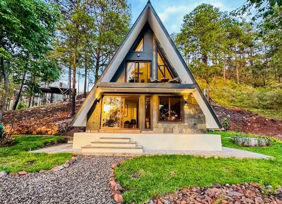 Tiny Pines A-Frame Cabin, Domes and Luxury Glamping Site
