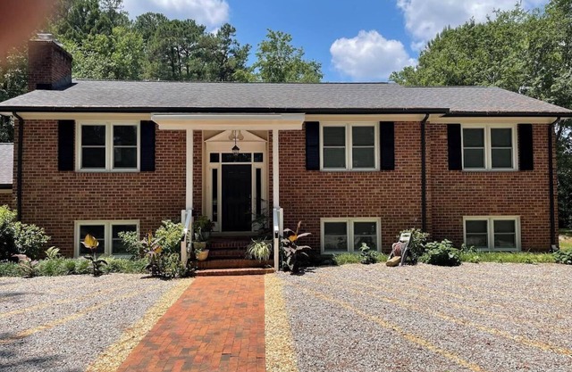 Top-level of a modern split-level home. n