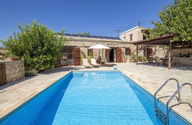 Traditional Stone Built Holiday Villa in Walled Courtyard with Private Pool