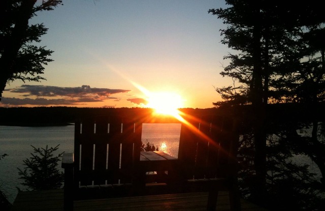 Tranquil oceanfront property with semi-private beach on the quiet side of MDI.