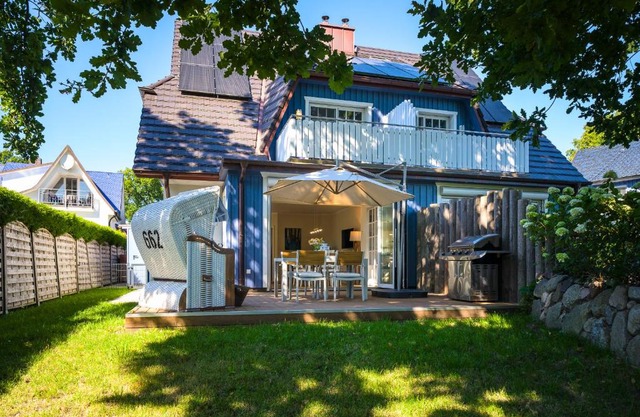 Traumhaus Auri in Prerow Ostsee auf dem Darß mit Kamin und Sauna und Garten
