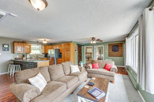 Treetop Hideaway with Lake Views and Fire Pit!