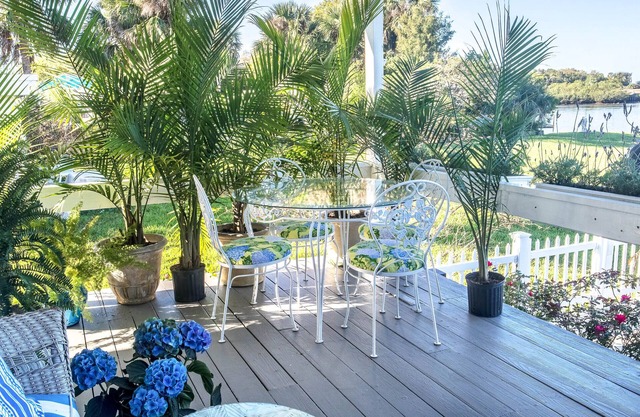 Tropical Palm Island Paradise Over 6 Acres with Secluded Pool & White Sand Beach