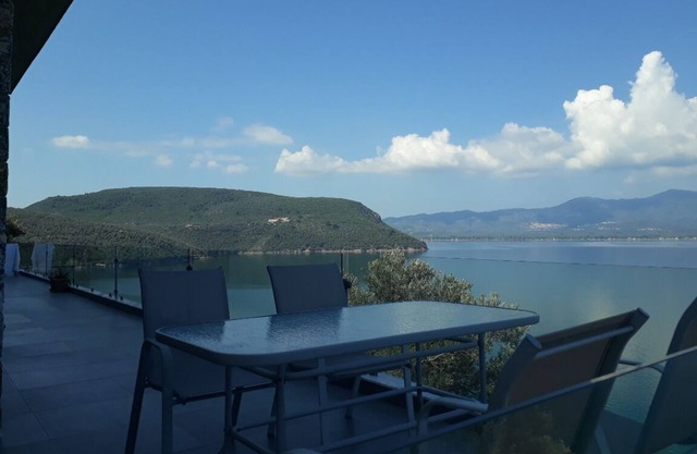 Two story house in a plot with olive trees with amazing view