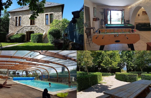 Une Piscine Chauffée et Couverte Un SPA 6 Places