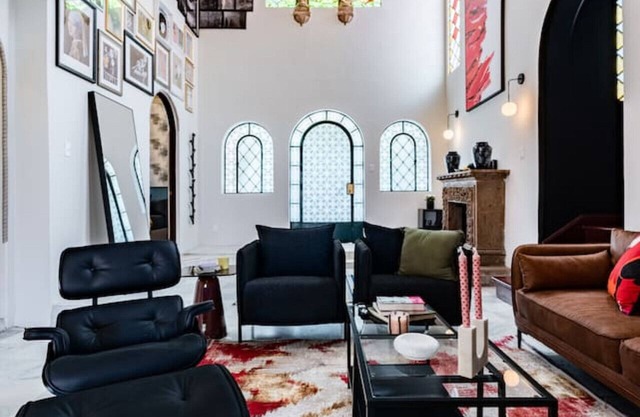 Unique Home with Art and Outdoor Dining Space