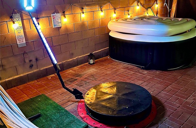 Up to 12 people with bubbling spa & Photo Booth FREE