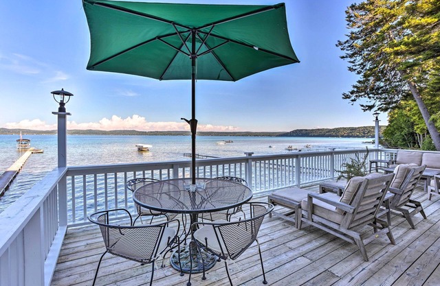 Updated Glen Arbor Cottage on Lake: Dock & Mooring