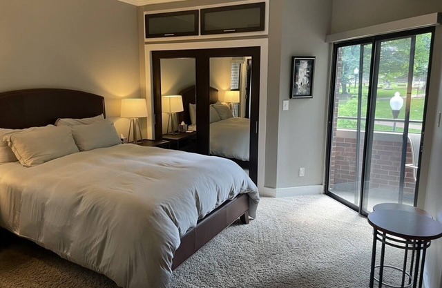 Upscale luxury contemporary uptown condo with park views, deck