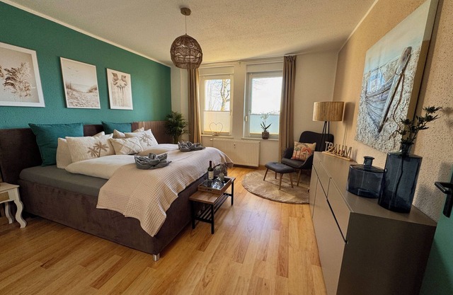 Vacation apartment 1 in the Beachhouse on Lake Goitzsche - close to the beach & family-friendly