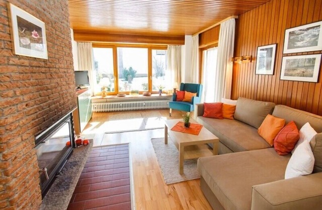 Vacation apartment 1 ground floor 58sqm, terrace, kitchen, 1 bedroom, 1 bed-sitting room