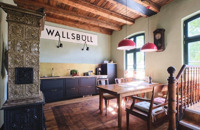 Vacation apartment station building