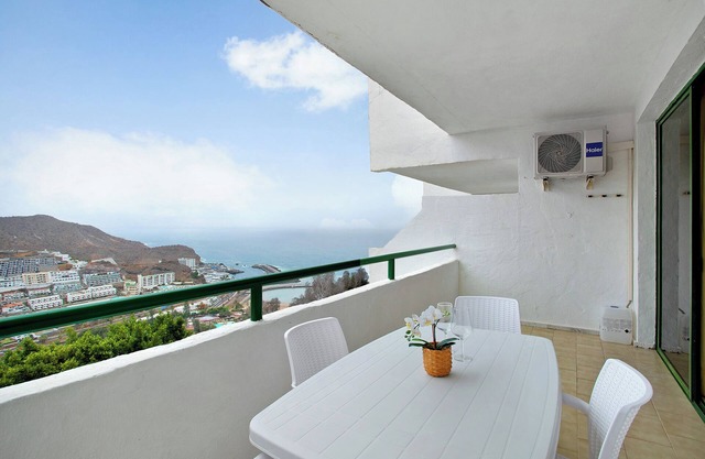 Vacation Home 'Casa Puerto Rico' with Sea View, Shared Pool, Balcony & Wi-Fi