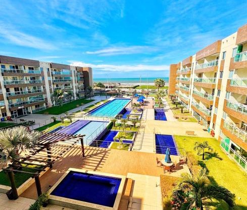 VGFUN-447 3 quartos 2 wcs Vista Mar Pé na Areia Praia do Futuro