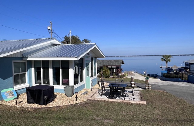View of Lake Weir & private beach access