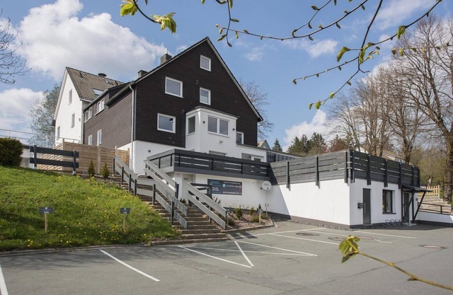 Views of the beautiful mountains of Sauerland from this practical apartment