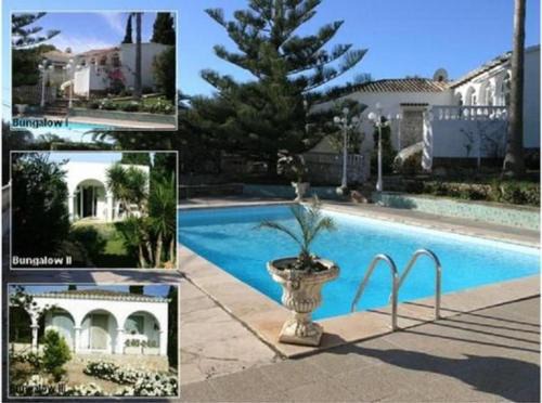Villa La Noria Maurische Bungalows Großer Pool Garten Mit Rasen Und Großen Terrassen