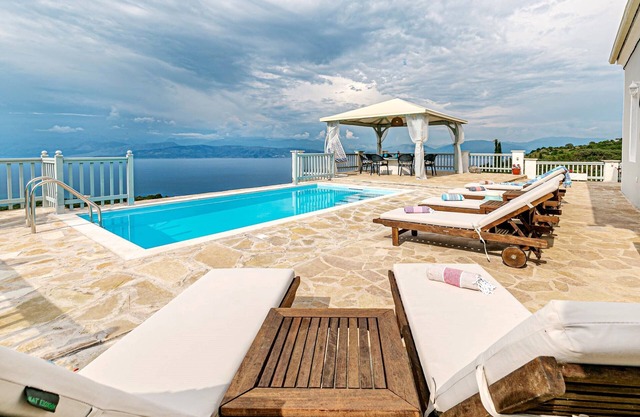 Villa Orizontas Corfu, private villa with breathtaking views and magical sunsets