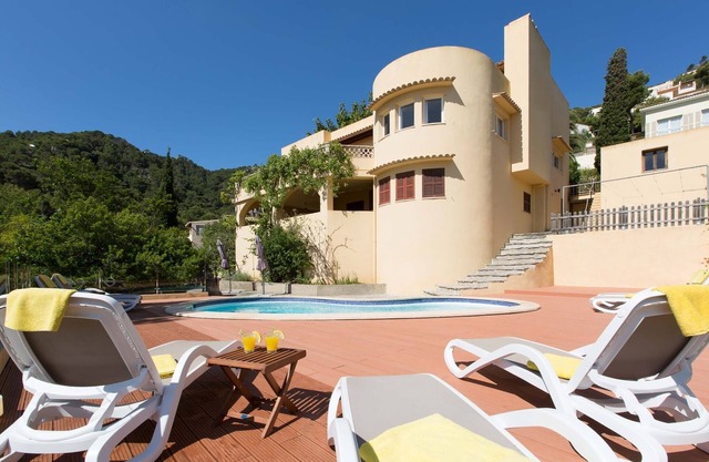 VILLA WITH FANTASTIC VIEW OF THE SEA BAY AND PRIVATE POOL IN CANYAMEL