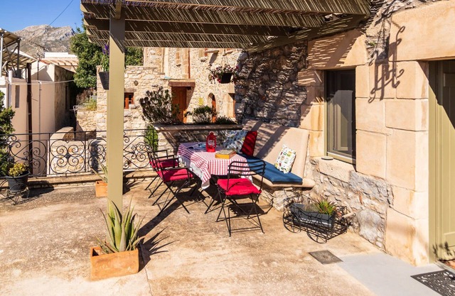 Village house in studio style fully renovated, stunning sea and mountain views.