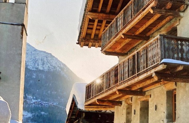 Villaroger Chalet, Sleeps 2 , Ski to Door