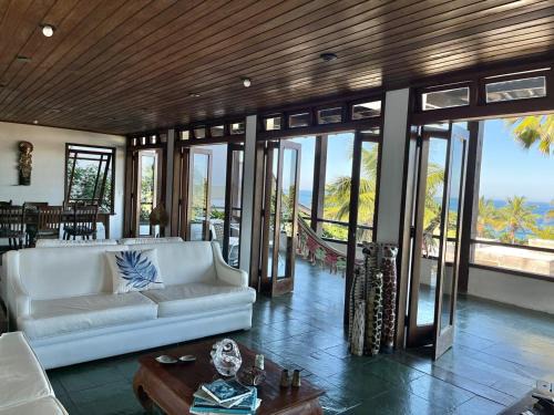 Vista para o mar piscina